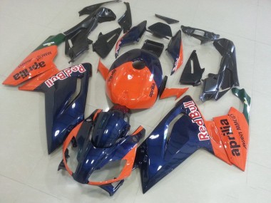 Aprilia RS 125 06-11 Verkleidungen - Orange und Dunkel blau