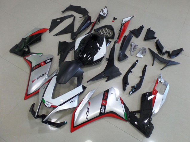 Aprilia RS4 50 125 11-18 Verkleidung - Schwarz Silber Rot Aprilia RS4 50 125 11-18 Verkleidung - Schwarz Silber Rot