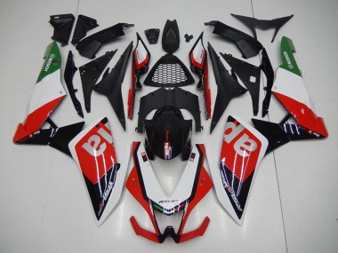 Aprilia RSV4 09-15 Verkleidung - Schwarz Rot