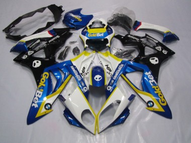BMW S1000RR 09-14 Verkleidung - Blau Weiße GoldBet