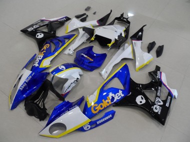 BMW S1000RR 09-14 Verkleidungen - Blau Weiße GoldBet