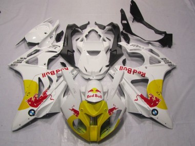 BMW S1000RR 09-14 Verkleidungen - Gelb Weiß Red Bull