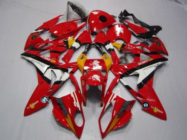 BMW S1000RR 09-14 Verkleidungen - Rot Weiß