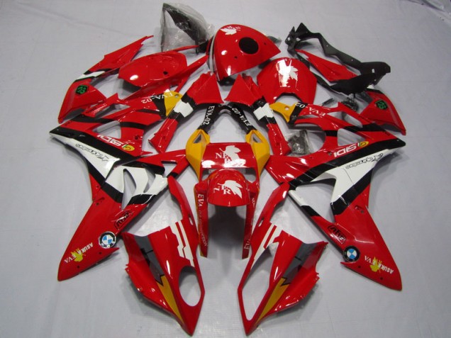 BMW S1000RR 09-14 Verkleidungen - Rot Weiß BMW S1000RR 09-14 Verkleidungen - Rot Weiß