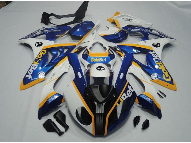 BMW S1000RR 09-14 Verkleidungen - Schwarz Blau Weiß GoldBet