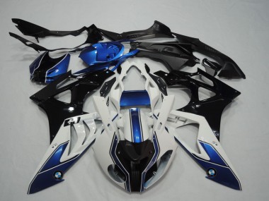 BMW S1000RR 09-14 Verkleidungen - Schwarz Weiß Blau