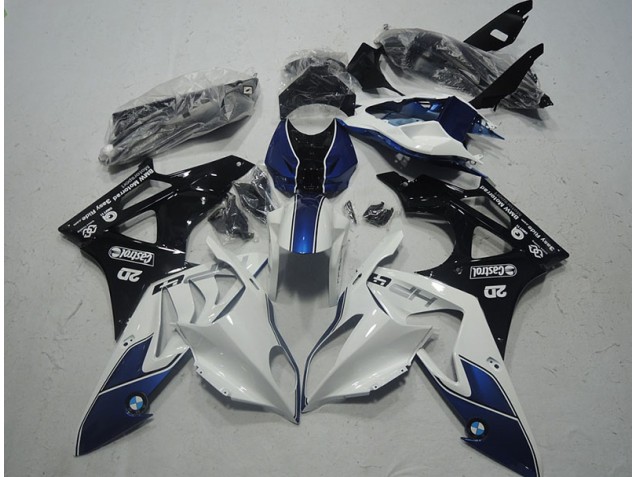 BMW S1000RR 09-14 Verkleidungen - Weiß Blau