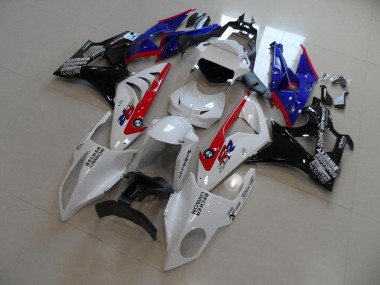 BMW S1000RR 09-14 Verkleidungen - Weiß Blau Rot Becker Carbon