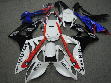BMW S1000RR 09-14 Verkleidungen - Weiß Blau Rot