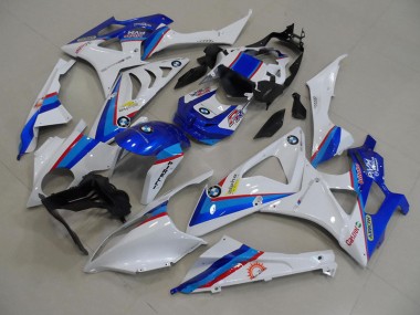 BMW S1000RR 09-14 Vollverkleidung - Blau Weiß