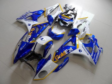 BMW S1000RR 09-14 Vollverkleidung - Blau Weiße GoldBet