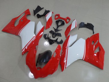 Ducati 1199 11-14 Verkleidungen - Rot Weiß