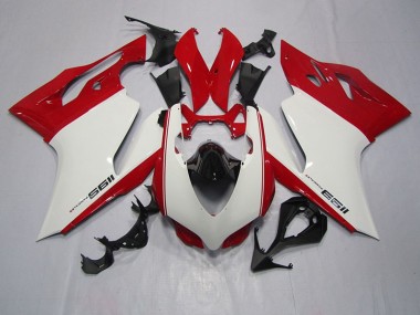 Ducati 1199 11-14 Vollverkleidung - Weiß Rot