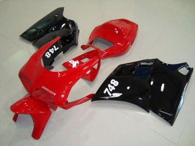 Ducati 748 916 996 996S 93-05 Verkleidung - Rot Schwarz