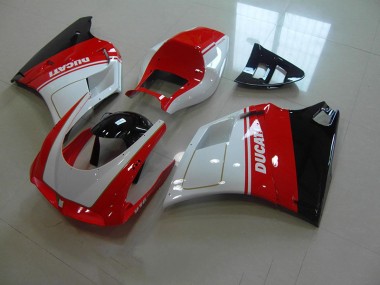 Ducati 748 916 996 996S 93-05 Verkleidung - Rot Weiß