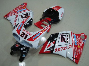 Ducati 748 916 996 996S 93-05 Vollverkleidung - Rot Weiß Xerox 21