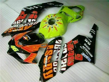 Honda CBR 1000 RR 04-05 Verkleidungen - Orange Grün