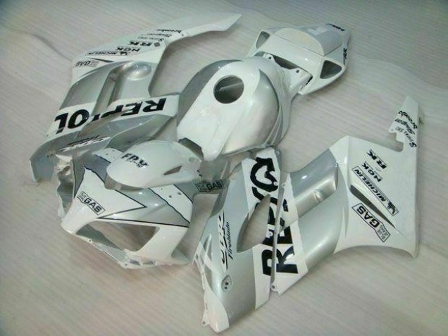 Honda CBR 1000 RR 04-05 Verkleidungen - Silber Weiß Repsol