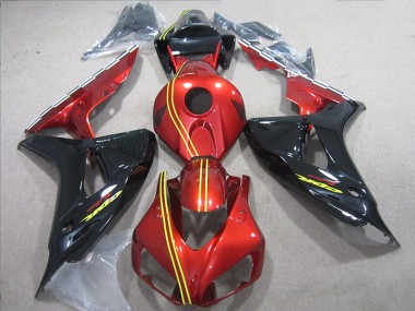 Honda CBR 1000 RR 06-07 Verkleidung - Schwarz Rot Gelb