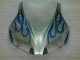 Honda CBR 1000 RR 06-07 Verkleidungen - Blau Flamme Silber Honda CBR 1000 RR 06-07 Verkleidungen - Blau Flamme Silber