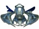 Honda CBR 1000 RR 06-07 Verkleidungen - Blau Flamme Silber Honda CBR 1000 RR 06-07 Verkleidungen - Blau Flamme Silber
