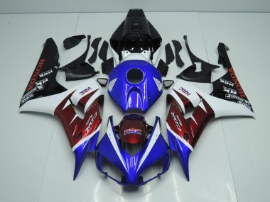 Honda CBR 1000 RR 06-07 Verkleidungen - Burgunderrot und Blau