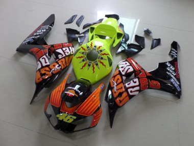 Honda CBR 1000 RR 06-07 Verkleidungen - Rossi Fluro Grün