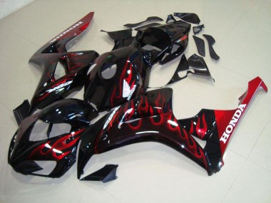 Honda CBR 1000 RR 06-07 Verkleidungen - Rot Flamme