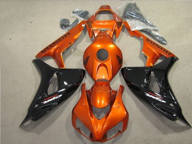 Honda CBR 1000 RR 06-07 Verkleidungen - Schwarz Orange Fireblade