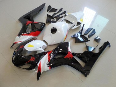Honda CBR 1000 RR 06-07 Verkleidungen - Weiß Schwarz mit Kein Aufkleber
