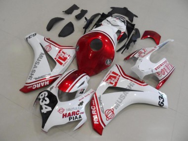 Honda CBR 1000 RR 08-11 Verkleidung - Weiß Rot HARC Pro PIAA 634