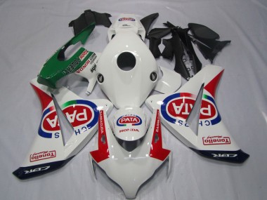 Honda CBR 1000 RR 08-11 Verkleidung - Weiß Rot PATA