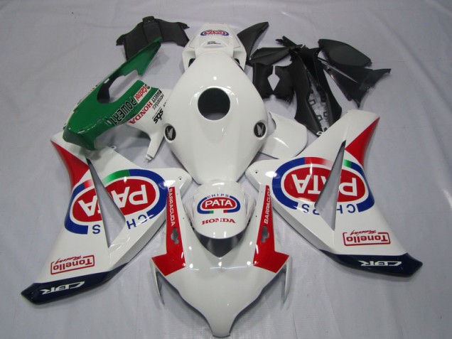 Honda CBR 1000 RR 08-11 Verkleidung - Weiß Rot PATA