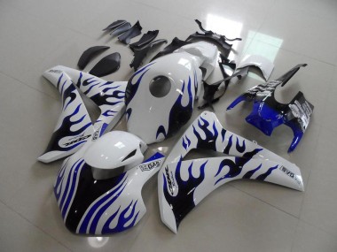 Honda CBR 1000 RR 08-11 Verkleidungen - Blau schwarze Flamme Rennen