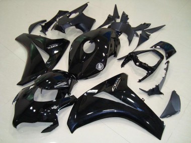 Honda CBR 1000 RR 08-11 Verkleidungen - Glänzend Schwarz Chrom Aufkleber