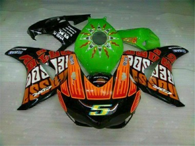 Honda CBR 1000 RR 08-11 Verkleidungen - Grün Orange