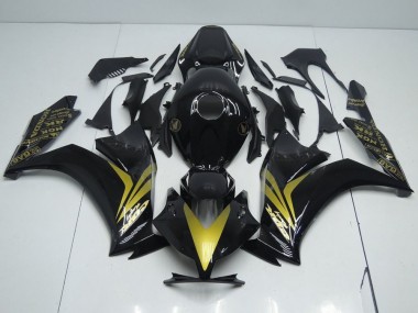 Honda CBR 1000 RR 12-16 Verkleidungen - Glänzend Schwarz und Gold