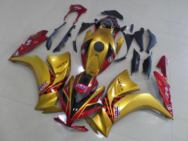 Honda CBR 1000 RR 12-16 Verkleidungen - Gold und Dunkel rot