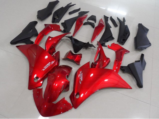 Honda CBR 250 RR 11-13 Verkleidungen - Rot Matt Schwarz