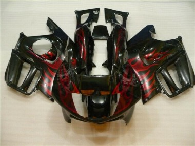Honda CBR 600 F3 95-98 Verkleidung - Schwarz rote Flamme