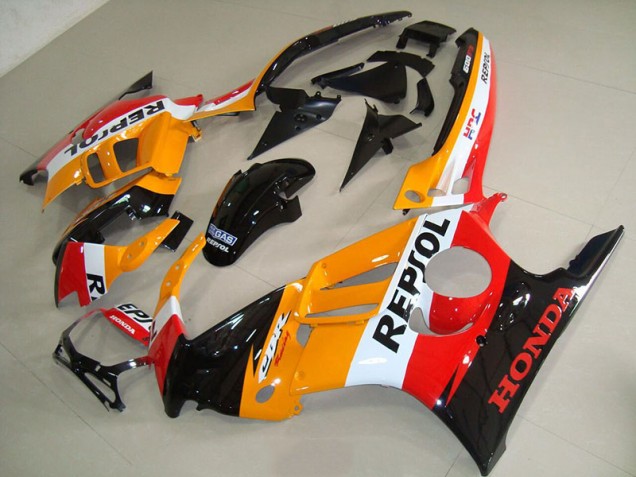 Honda CBR 600 F3 95-98 Verkleidungen - Orange Schwarz Repsol Honda CBR 600 F3 95-98 Verkleidungen - Orange Schwarz Repsol
