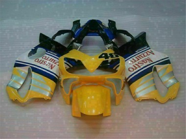 Honda CBR 600 F4i 01-03 Verkleidungen - Gelb Silber Nastro Azzurro