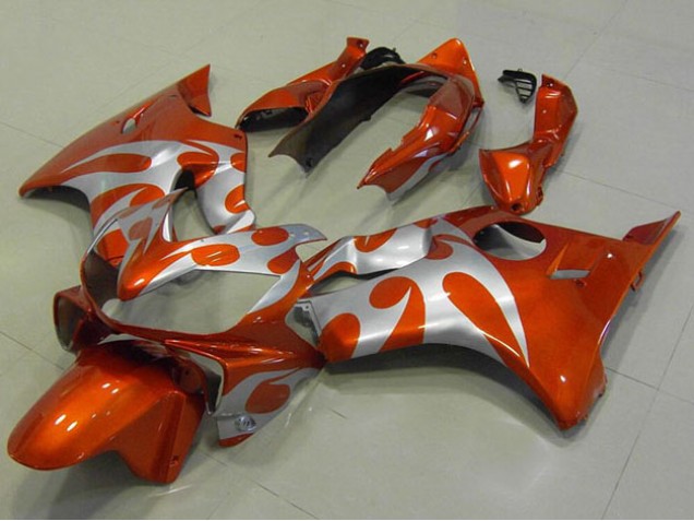 Honda CBR 600 F4i 04-07 Verkleidungen - Orange Silber Honda CBR 600 F4i 04-07 Verkleidungen - Orange Silber