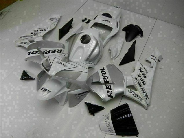 Honda CBR 600 RR 03-04 Verkleidung - Weiß Repsol