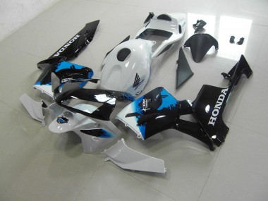 Honda CBR 600 RR 03-04 Verkleidung - Weiß Schwarz Blau