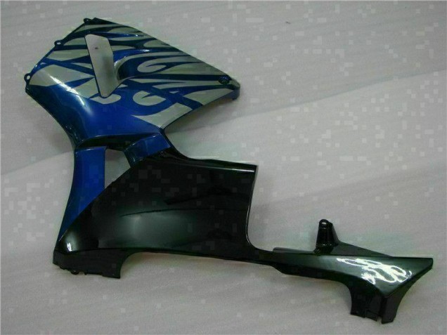 Honda CBR 600 RR 03-04 Verkleidungen - Blau mit silberner Flamme