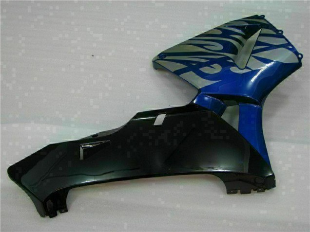 Honda CBR 600 RR 03-04 Verkleidungen - Blau mit silberner Flamme
