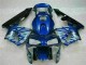 Honda CBR 600 RR 03-04 Verkleidungen - Blau mit silberner Flamme