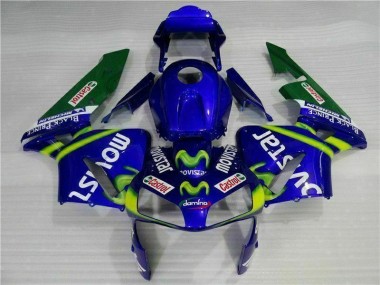 Honda CBR 600 RR 03-04 Verkleidungen - BlauGrün Movistar Castrol