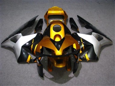 Honda CBR 600 RR 03-04 Verkleidungen - Gold Silber Schwarz